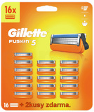 Gillette Fusion 16ks + 2 hlavice zdarma. Celkem v baleni 18ks. | Ms-cosmetic.cz