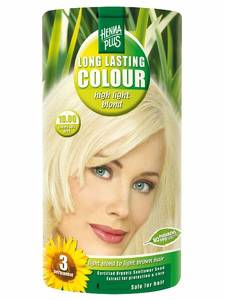 HennaPlus-barvy na vlasy LLC dlouhotrvající barva na vlasy extra světlá blond 10.00 100ml | Ms-Cosmetic.cz